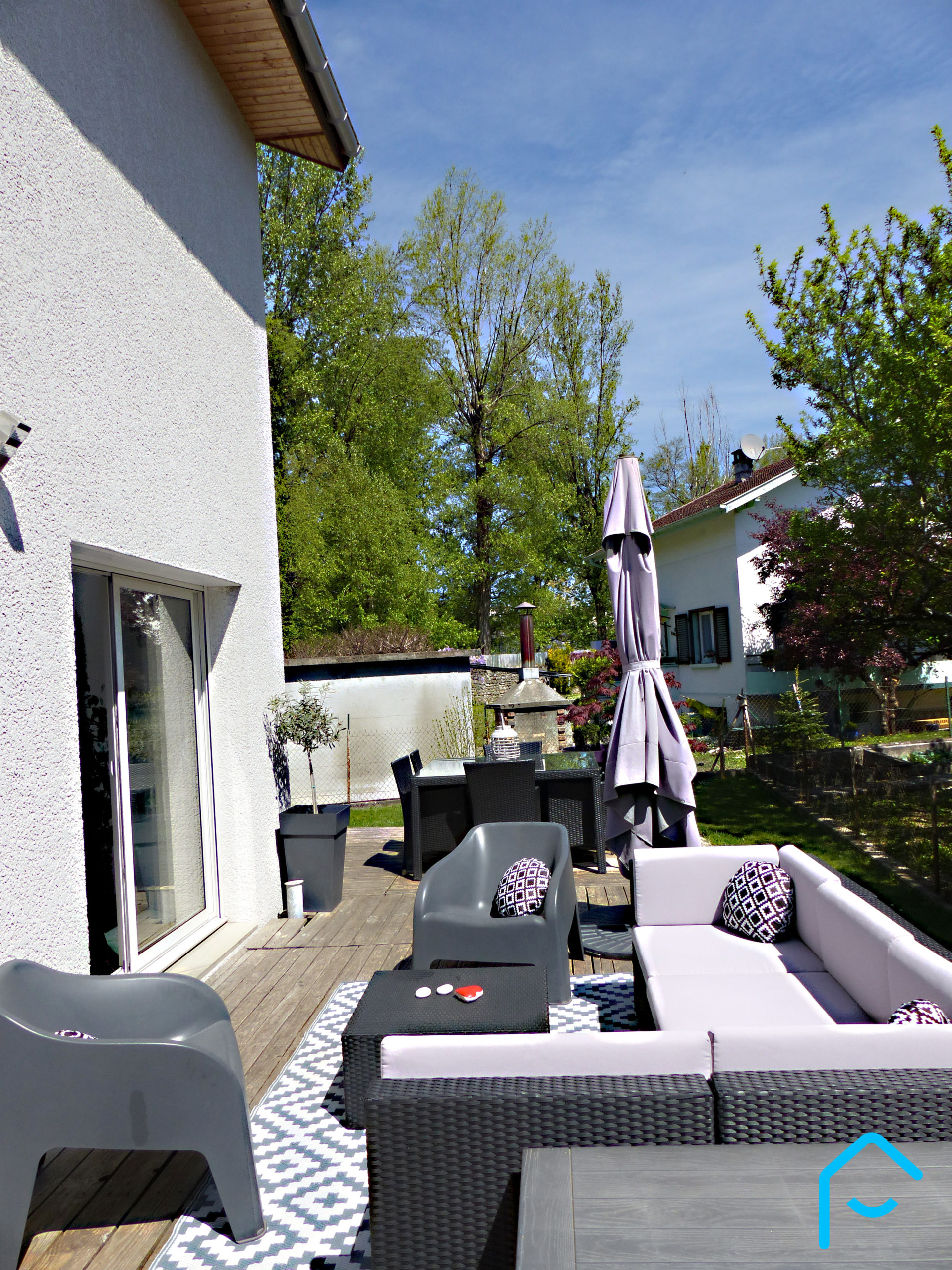 Vente maison récente Aix Les Bains Savoie 100 m² luminosité terrain maison familliale 3 chambres cuisine jardin 1