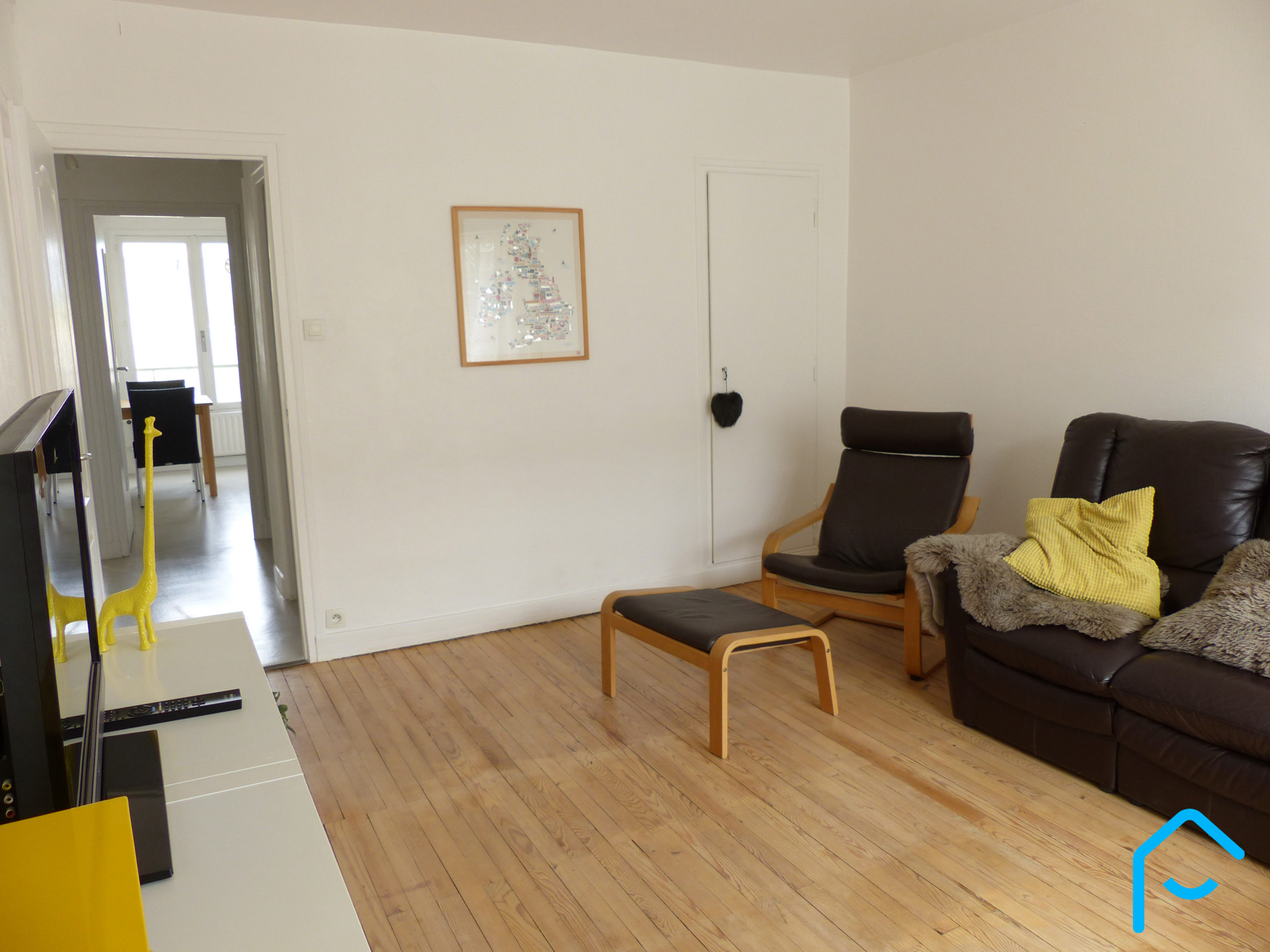 vente appartement T3 Chambéry Savoie lumineux 2 chambres investisseur