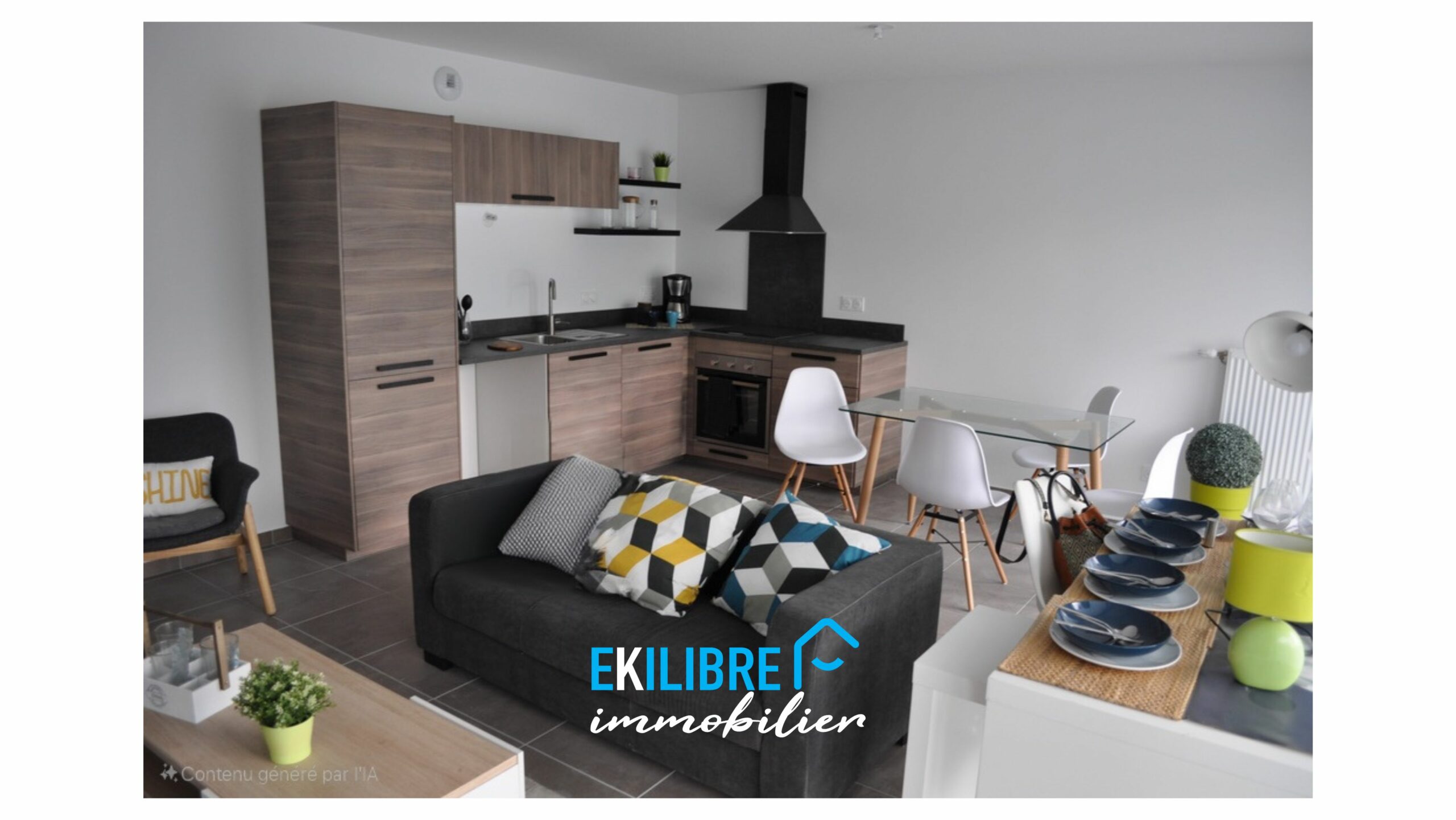 A vendre savoie Chambéry Cognin T3 rez de jardin séjour