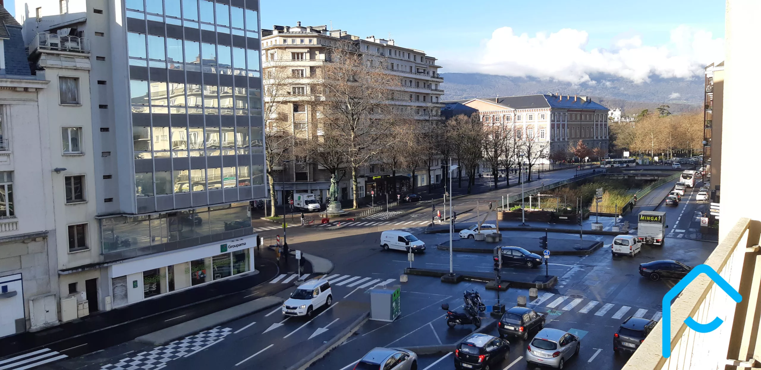A vendre appartement Chambéry Savoie T3 avec cave lumineux vue 1