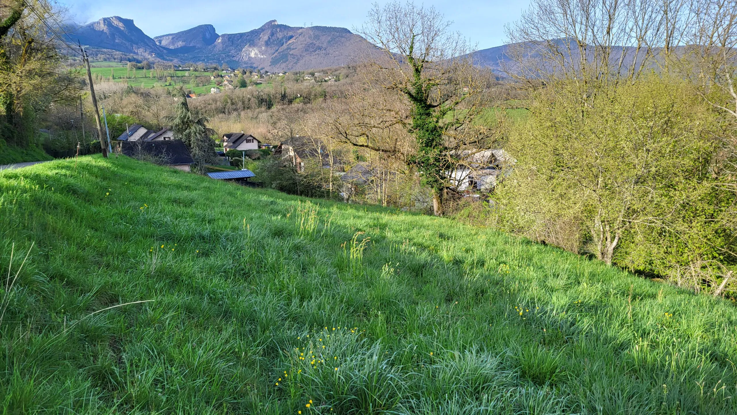 A vendre terrain Jacob-Bellecombette 1600m² Chambéry Savoie vue 1