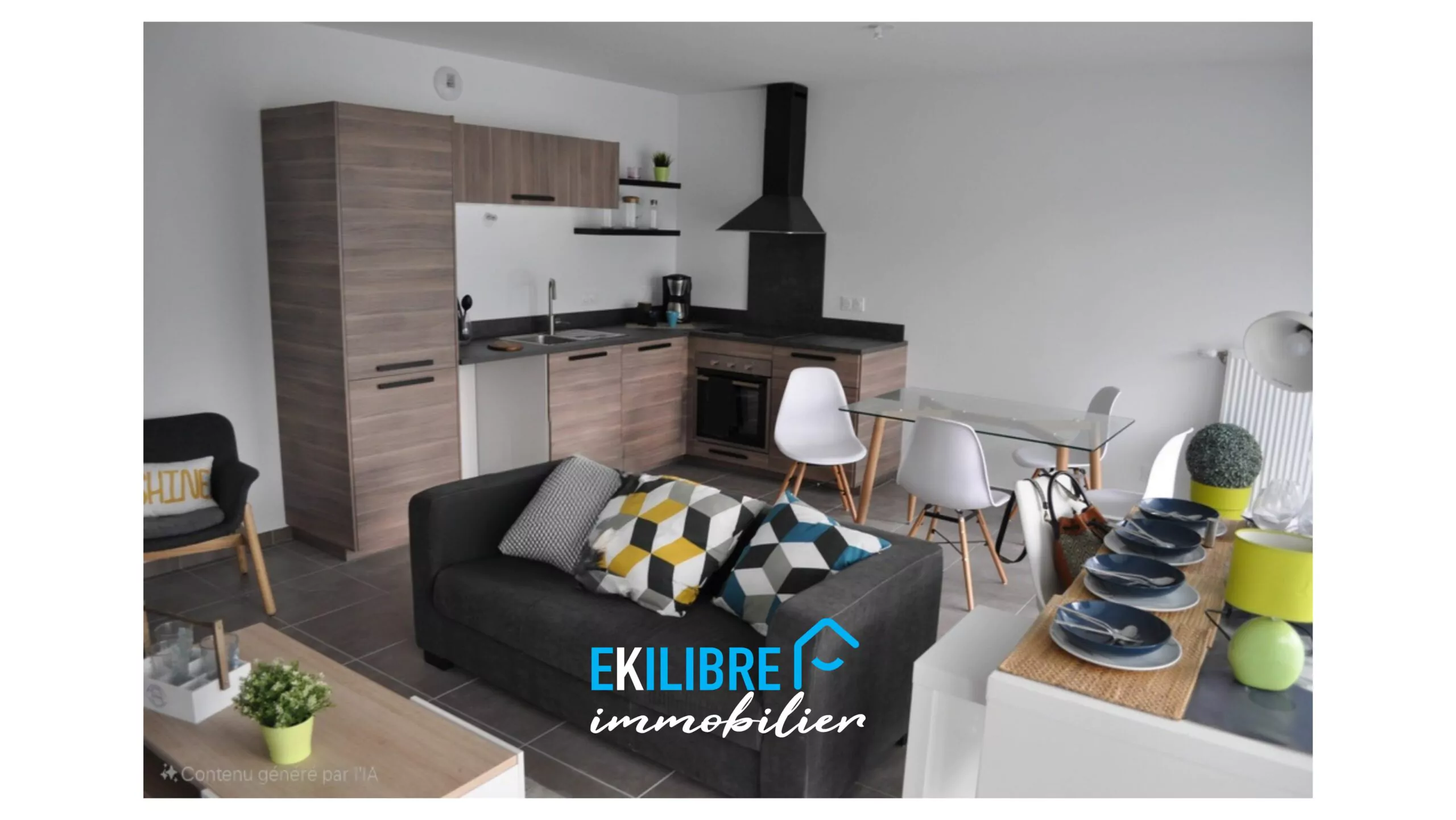 A vendre savoie Chambéry Cognin T3 rez de jardin séjour